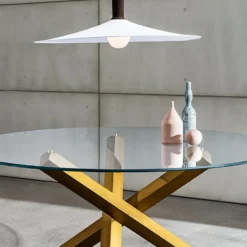 Sovet Italia Aikido Sovet® Table en verre design ronde><noscript><img width=