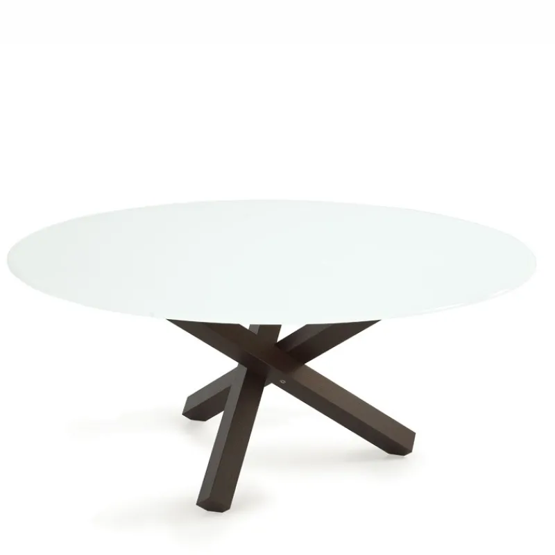 Sovet Italia Aikido Sovet® Table en verre design ronde> Table De Salle à Manger