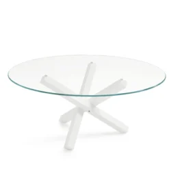 Sovet Italia Aikido Sovet® Table en verre design ronde><noscript><img width=