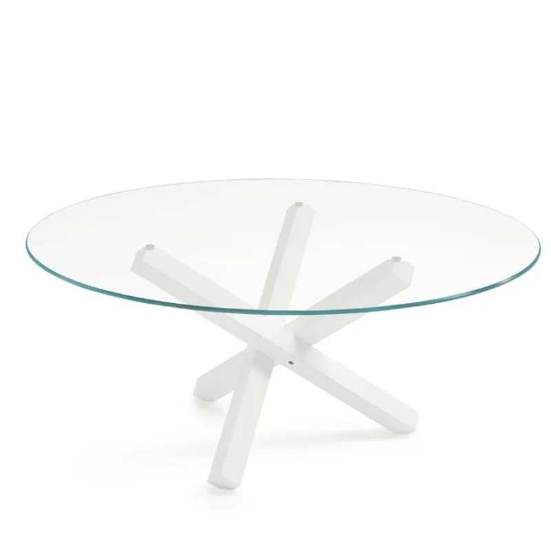 Sovet Italia Aikido Sovet® Table en verre design ronde> Table De Salle à Manger