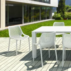 Air Chaise de jardin moderne ajourée en polypropylène><noscript><img width=