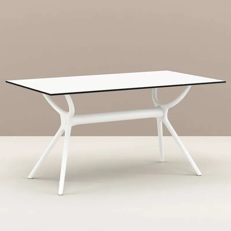 Air Table rectangulaire en stratifié et polypropylène> Table De Salle à Manger