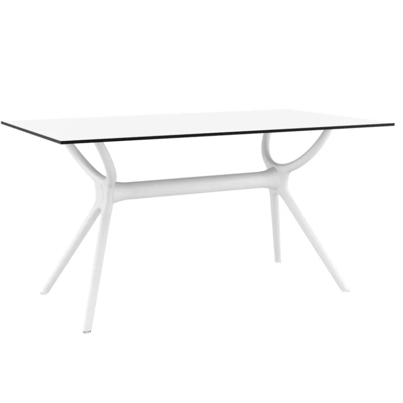 Air Table rectangulaire en stratifié et polypropylène> Table De Salle à Manger