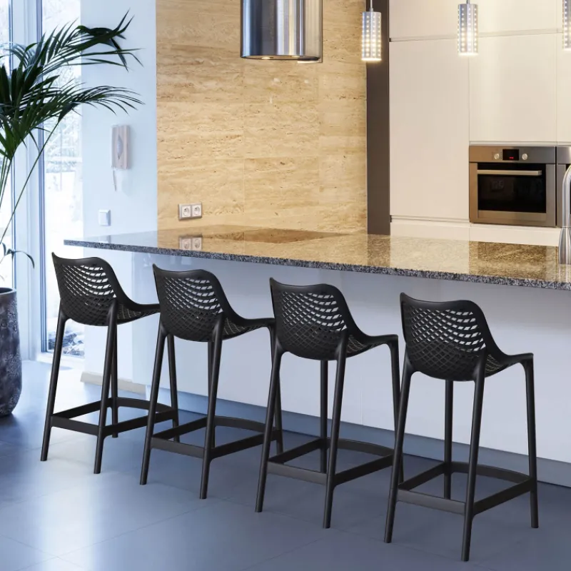 Air Tabouret moderne en polypropylène> Tabouret Snack (assise +/- 65 Cm)|Tabouret De Bar (assise +/- 80 Cm)