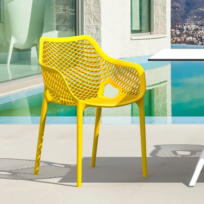 Air XL Fauteuil de jardin moderne ajouré en polypropylène> Chaise De Jardin|Fauteuil De Jardin