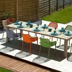 Air XL Fauteuil de jardin moderne ajouré en polypropylène><noscript><img width=
