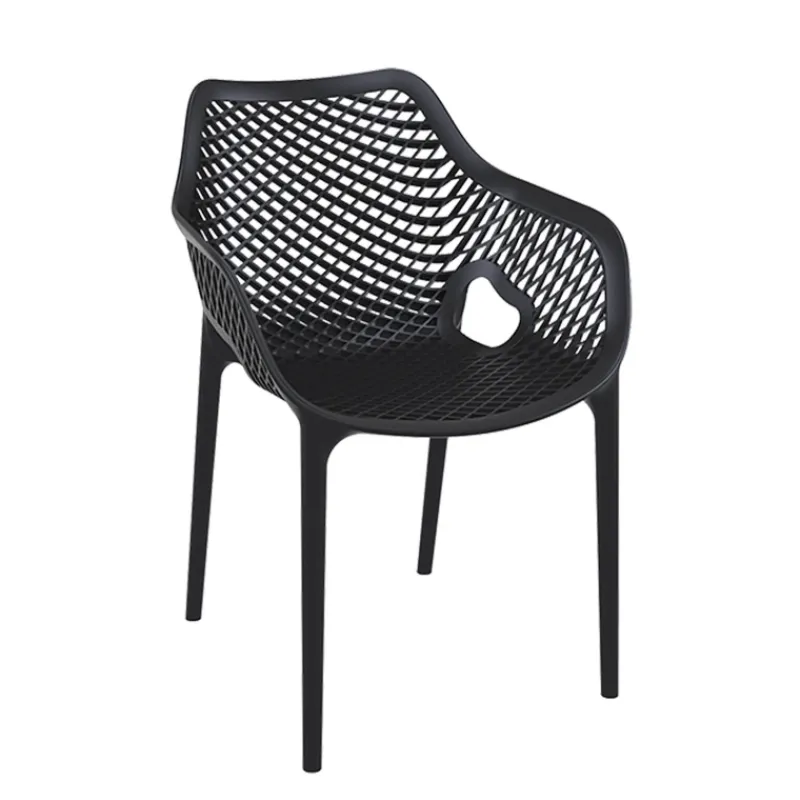 Air XL Fauteuil moderne empilable ajouré en polypropylène> Chaise De Cuisine|Chaise De Salle à Manger