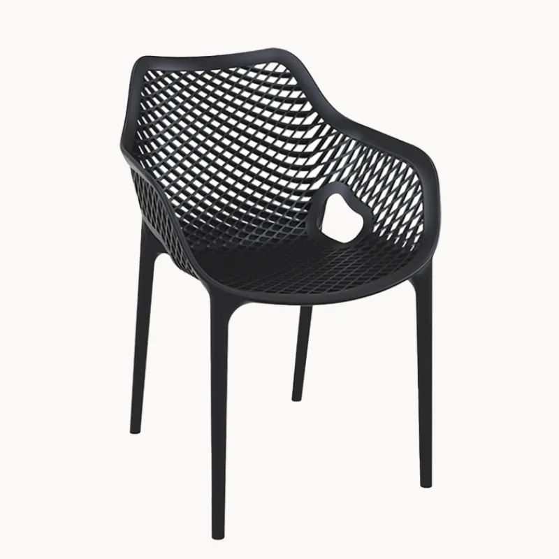 Air XL Fauteuil moderne empilable ajouré en polypropylène> Chaise De Cuisine|Chaise De Salle à Manger