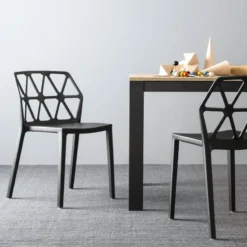 Alchemia Connubia® Chaise design empilable en polypropylène> Chaise De Cuisine|Chaise De Salle à Manger