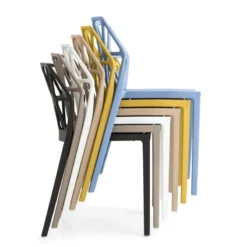 Alchemia Connubia® Chaise design empilable en polypropylène><noscript><img width=