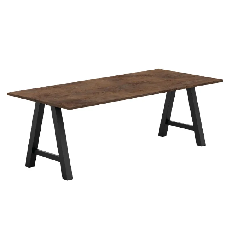 Perfecta Alegro Table belge rectangulaire en stratifié avec pieds en forme de tréteau> Table De Salle à Manger|Table De Cuisine