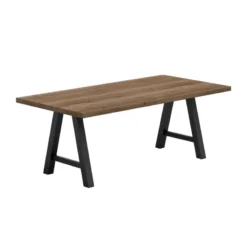 Perfecta Alegro Table belge rectangulaire en stratifié avec pieds en forme de tréteau><noscript><img width=