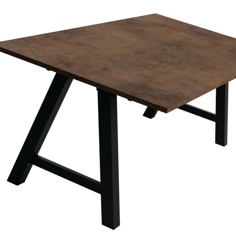 Perfecta Alegro Table belge rectangulaire en stratifié avec pieds en forme de tréteau> Table De Salle à Manger|Table De Cuisine