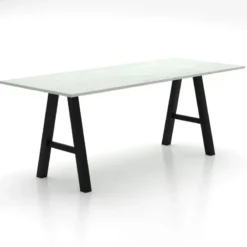Perfecta Alegro XL Grande table snack rectangulaire avec pieds en forme de tréteau> Table De Salle à Manger