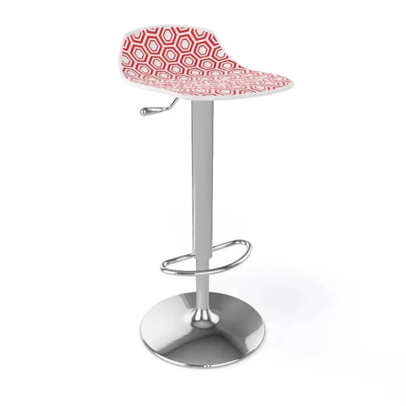 Alhambra 97A / 97AV Tabouret italien sans dossier réglable en hauteur avec assise à motifs> Tabouret Snack (assise +/- 65 Cm)|Tabouret De Bar (assise +/- 80 Cm)