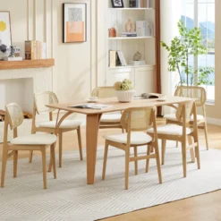 AliciaTable design rectangulaire en bois> Table De Cuisine|Table De Salle à Manger