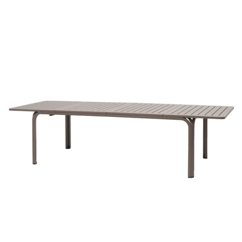 Alloro Table de jardin extensible en polypropylène et aluminium> Table De Jardin