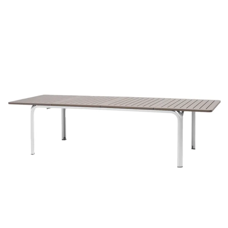 Alloro Table de jardin extensible en polypropylène et aluminium> Table De Jardin