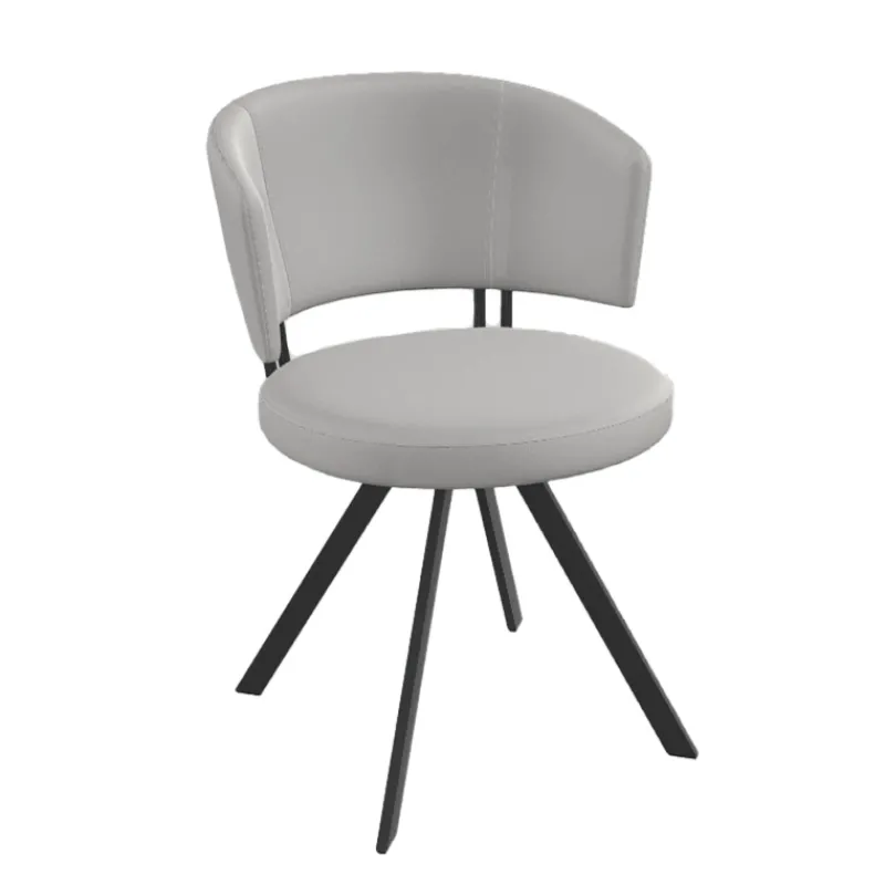 Perfecta Allure Chaise design confortable pivotante en simili avec pieds en métal> Chaise De Cuisine|Chaise De Salle à Manger