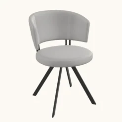 Perfecta Allure Chaise design confortable pivotante en simili avec pieds en métal><noscript><img width=