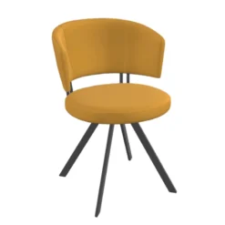 Perfecta Allure Chaise design confortable pivotante en simili avec pieds en métal><noscript><img width=