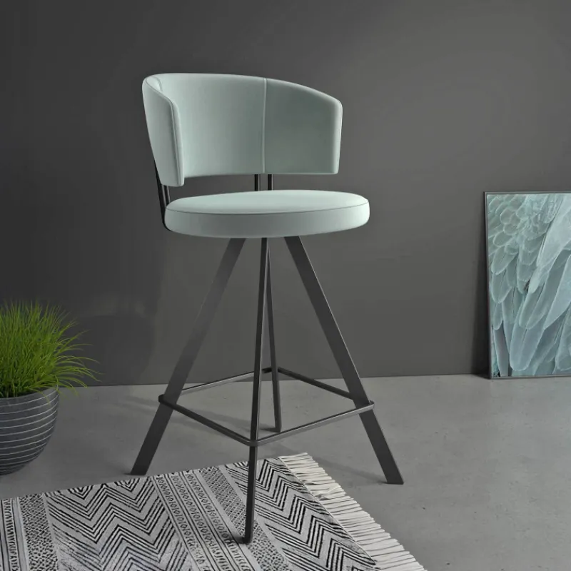 Perfecta Allure Tabouret snack design pivotant en tissu> Tabouret Snack (assise +/- 65 Cm)|Tabouret De Bar (assise +/- 80 Cm)