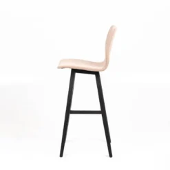 Sessio Amelie Tabouret bar en tissu et pieds en bois massif><noscript><img width=