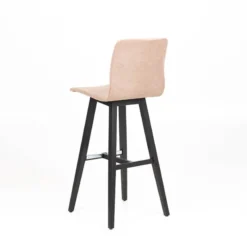 Sessio Amelie Tabouret bar en tissu et pieds en bois massif><noscript><img width=