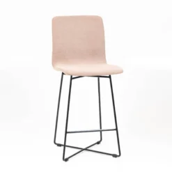 Sessio Amelie Tabouret snack en tissu et pieds métal croisé> Tabouret Snack (assise +/- 65 Cm)|Tabouret De Bar (assise +/- 80 Cm)