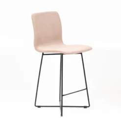 Sessio Amelie Tabouret snack en tissu et pieds métal croisé><noscript><img width=