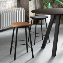 Perfecta Ami Tabouret snack en tissu sans dossier fabriqué en Belgique><noscript><img width=