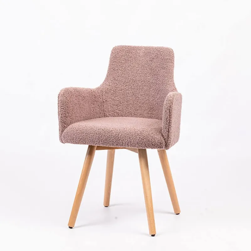 Sessio Anders Fauteuil cocooning en tissu et pieds bois> Chaise Salon|Chaise Pour Chambre
