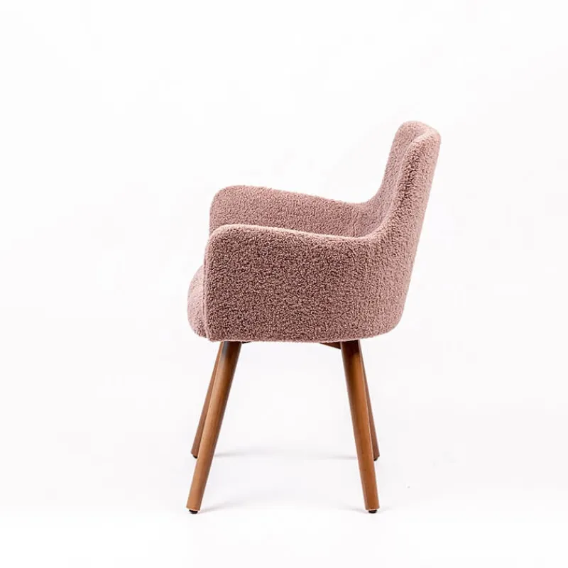 Sessio Anders Fauteuil cocooning en tissu et pieds bois> Chaise Salon|Chaise Pour Chambre