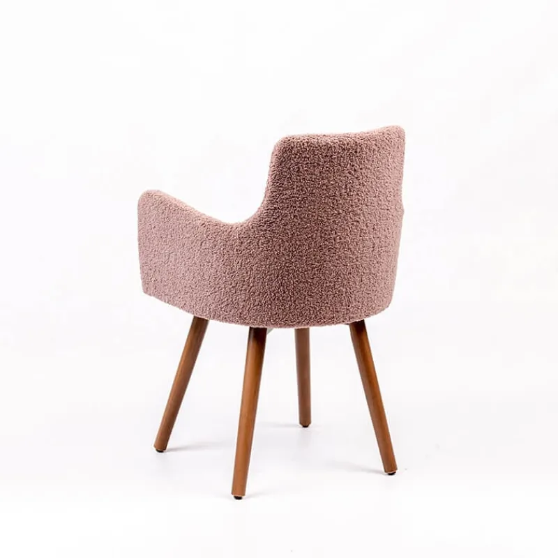 Sessio Anders Fauteuil cocooning en tissu et pieds bois> Chaise Salon|Chaise Pour Chambre