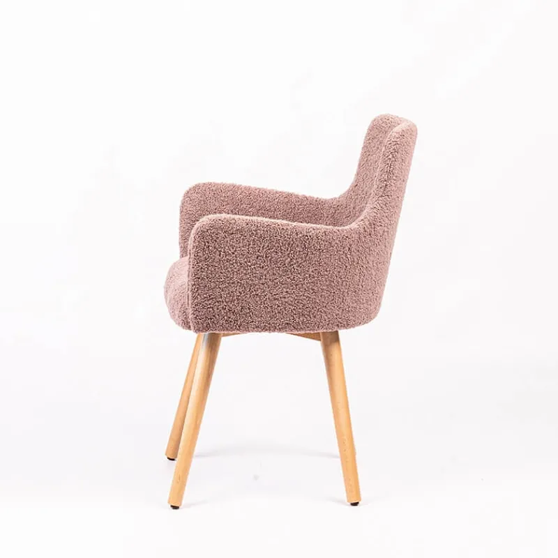 Sessio Anders Fauteuil cocooning en tissu et pieds bois> Chaise Salon|Chaise Pour Chambre