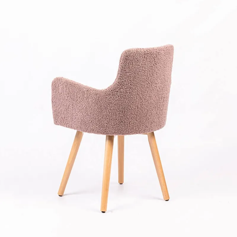 Sessio Anders Fauteuil cocooning en tissu et pieds bois> Chaise Salon|Chaise Pour Chambre
