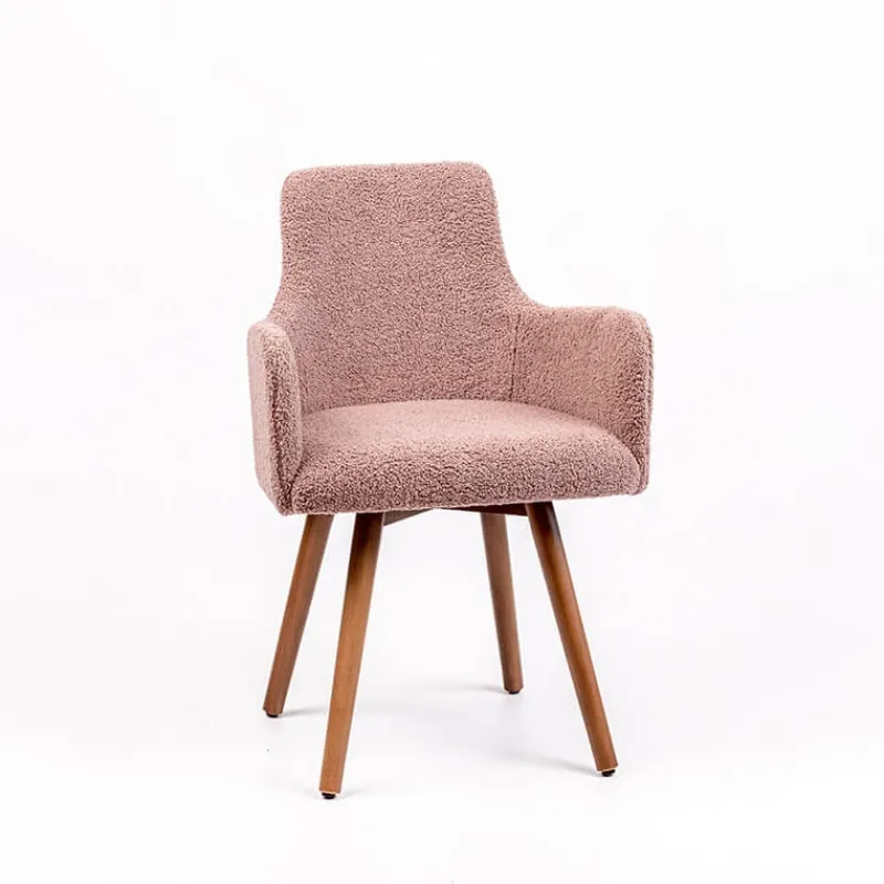 Sessio Anders Fauteuil cocooning en tissu et pieds bois> Chaise Salon|Chaise Pour Chambre