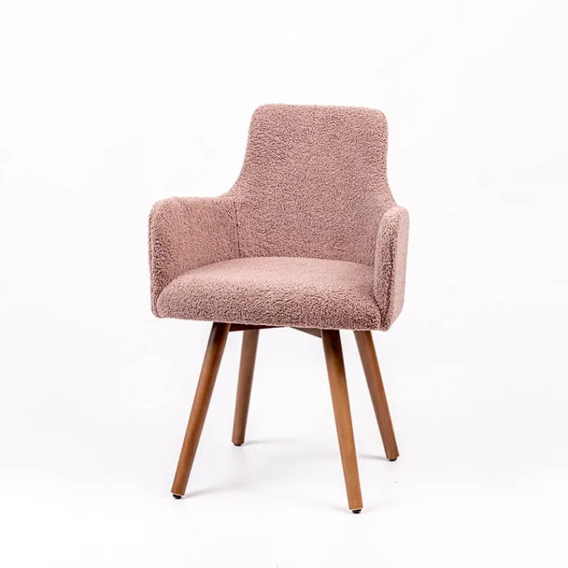 Sessio Anders Fauteuil cocooning en tissu et pieds bois> Chaise Salon|Chaise Pour Chambre