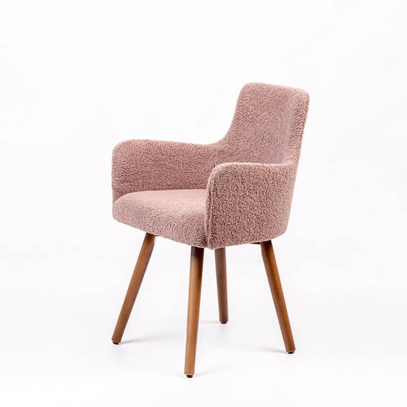 Sessio Anders Fauteuil cocooning en tissu et pieds bois> Chaise Salon|Chaise Pour Chambre