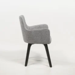 Sessio Anders Fauteuil cocooning en tissu et pieds bois><noscript><img width=