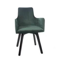 Sessio Anders Fauteuil cocooning en tissu et pieds bois><noscript><img width=