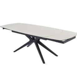 AngèleTable moderne extensible en céramique pieds métal><noscript><img width=