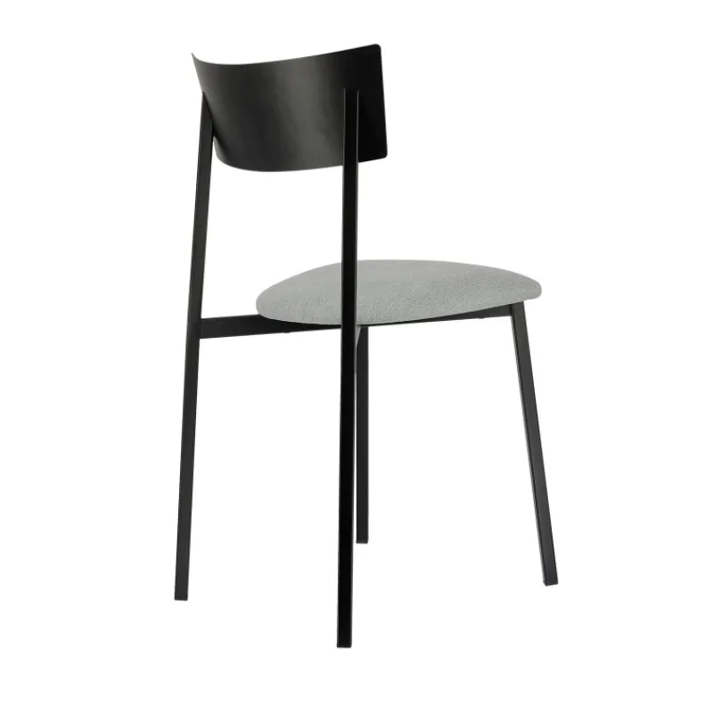 Carrier Anémone ® Chaise française avec assise en tissu rembourrée et dossier métal> Chaise De Salle à Manger