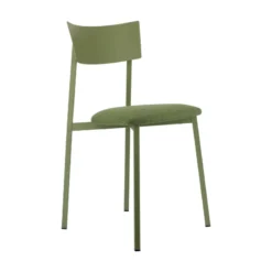 Carrier Anémone ® Chaise française avec assise en tissu rembourrée et dossier métal><noscript><img width=
