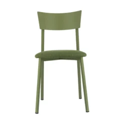 Carrier Anémone ® Chaise française avec assise en tissu rembourrée et dossier métal><noscript><img width=