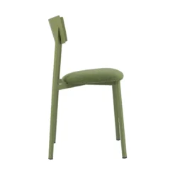 Carrier Anémone ® Chaise française avec assise en tissu rembourrée et dossier métal><noscript><img width=