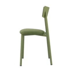 Carrier Anémone ® Chaise française avec assise en tissu rembourrée et dossier métal><noscript><img width=