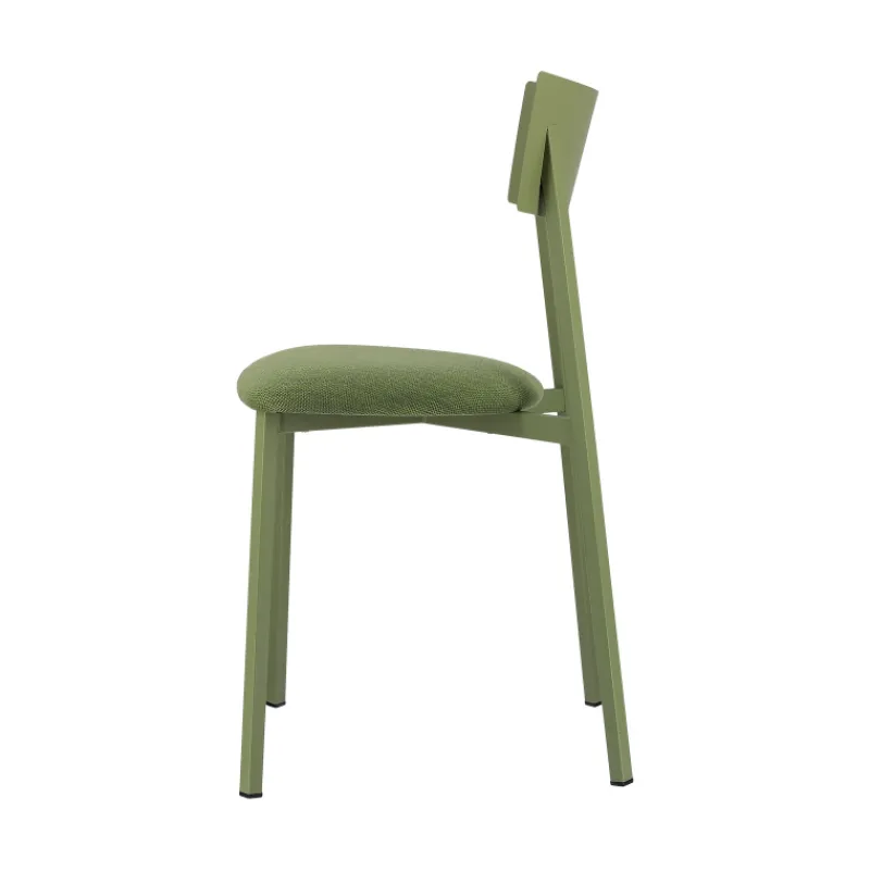 Carrier Anémone ® Chaise française avec assise en tissu rembourrée et dossier métal> Chaise De Salle à Manger