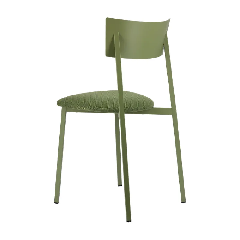 Carrier Anémone ® Chaise française avec assise en tissu rembourrée et dossier métal> Chaise De Salle à Manger