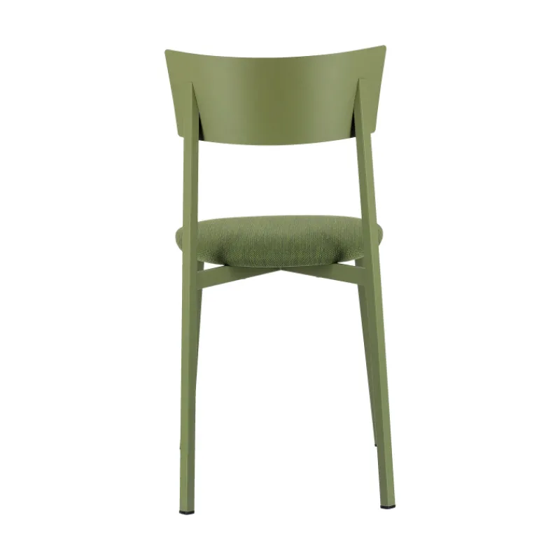 Carrier Anémone ® Chaise française avec assise en tissu rembourrée et dossier métal> Chaise De Salle à Manger